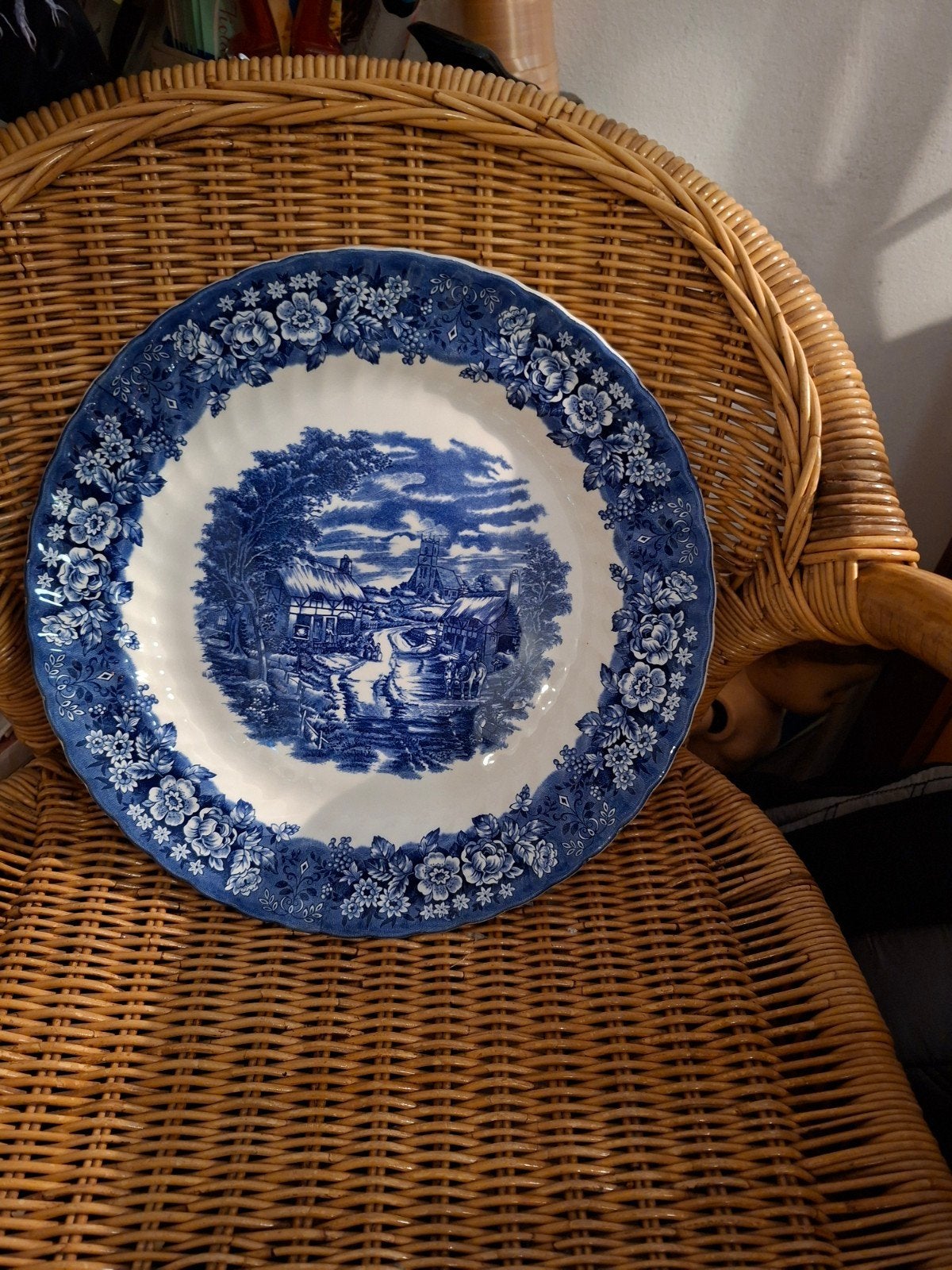 Grote vintage Memory Lane schaal, British Anchor, 34 cm, Antiek en Kunst, Antiek | Servies los, Ophalen