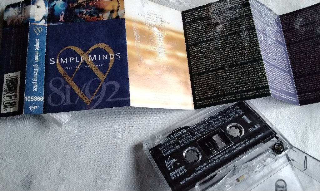 Cassette Simple Minds Glittering Prize 81/92 Chileens Uniek, Ophalen, Gebruikt, 1 bandje, Origineel