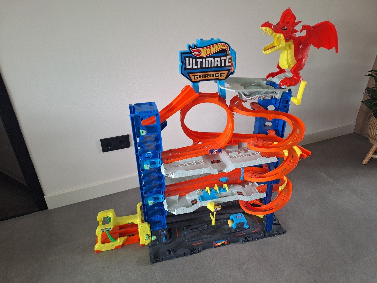 Hot Wheels Ultimate Garage met draak, Ophalen, Gebruikt, Jongen of Meisje
