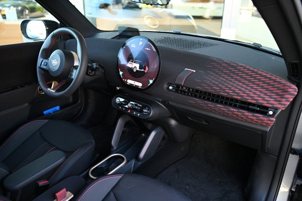 MINI Hatchback Cooper E / John Cooper Works / Pakket M / 18", Auto's, Mini, Zwart, 4 stoelen, Leder en Stof, Origineel Nederlands