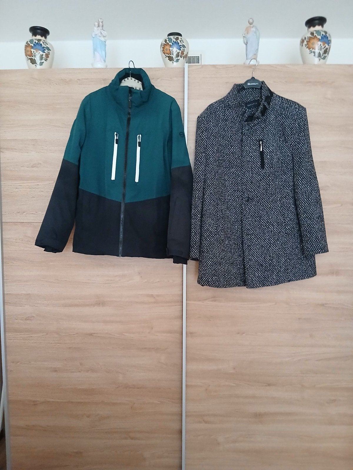 Heren winterjas en nette jas, Ophalen, Gedragen, Maat 48/50 (M), Grijs