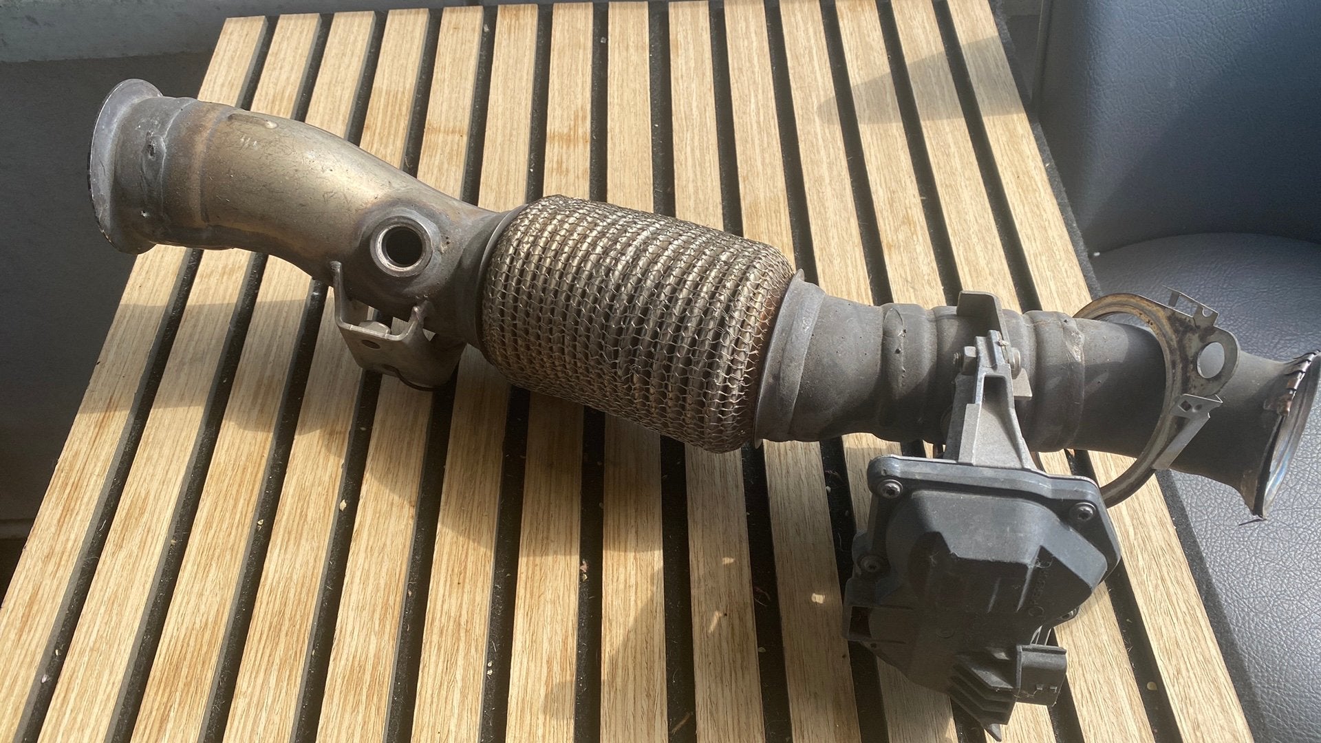 Uitlaat Voorpijp / Downpipe met Smoorklep — Mercedes, Ophalen, Mercedes-Benz