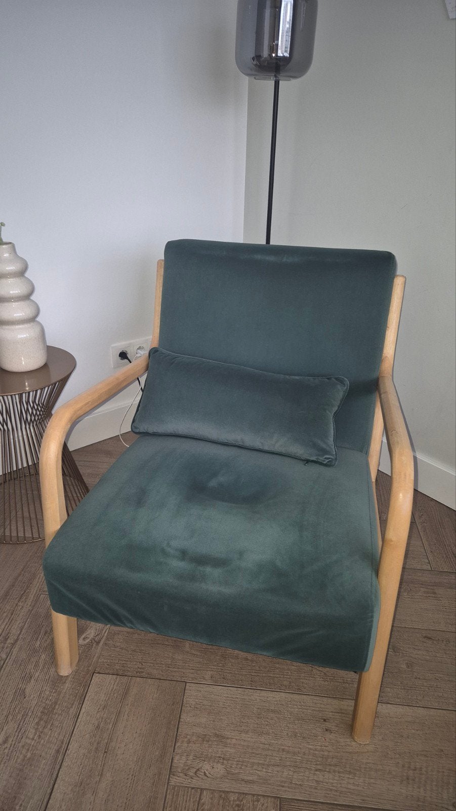 Woood fauteuil, Huis en Inrichting, Fauteuils, Ophalen, Gebruikt, 75 tot 100 cm, 50 tot 75 cm