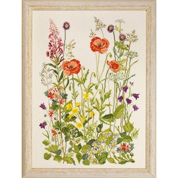 Borduurpakket Wilde bloemen 702315, ., Nieuw, Ophalen of Verzenden, .