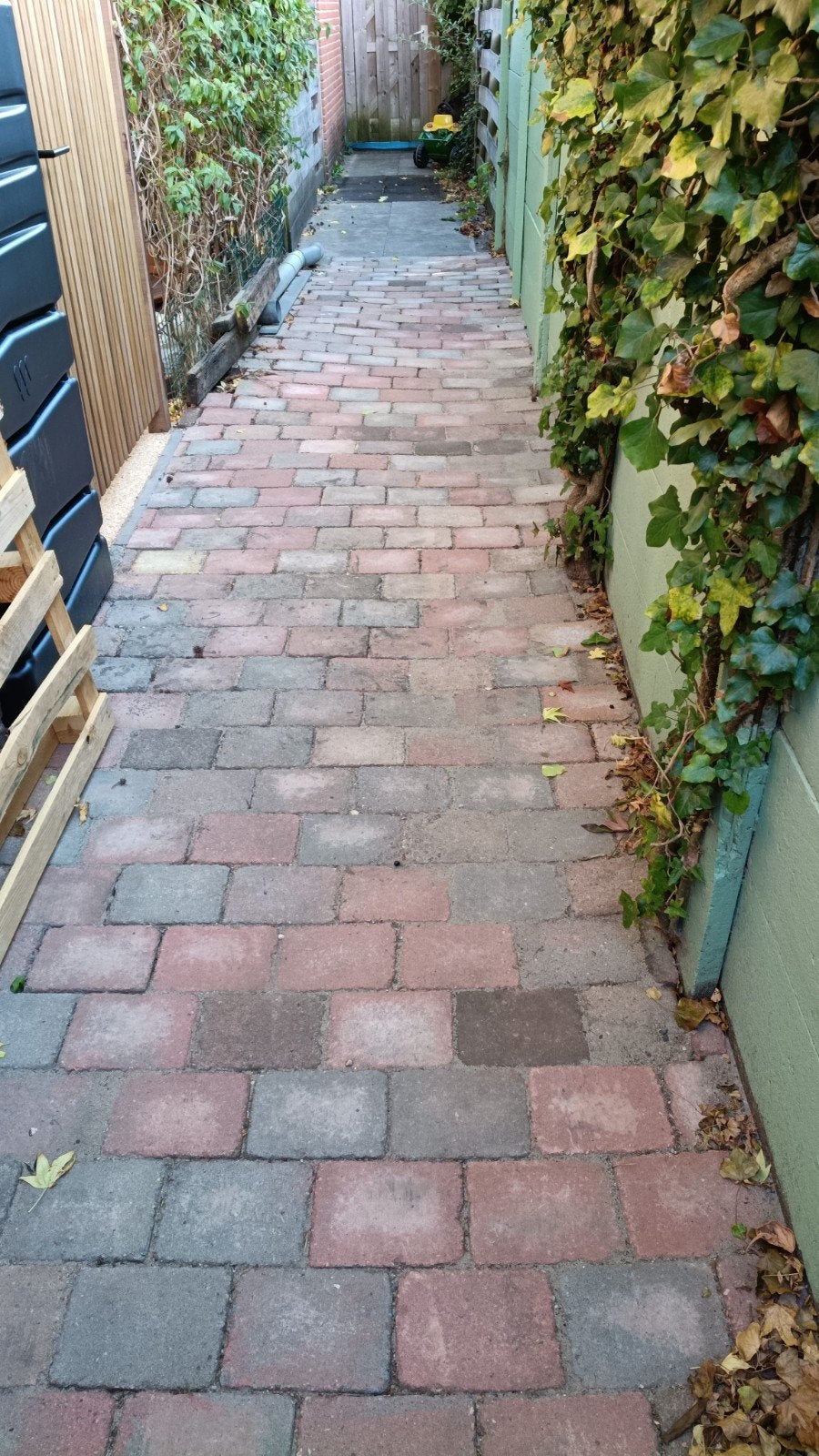 370 gebruikte terrasstenen 14x20 cm, Tuin en Terras, Ophalen, Gebruikt, 10 m² of meer, Beton