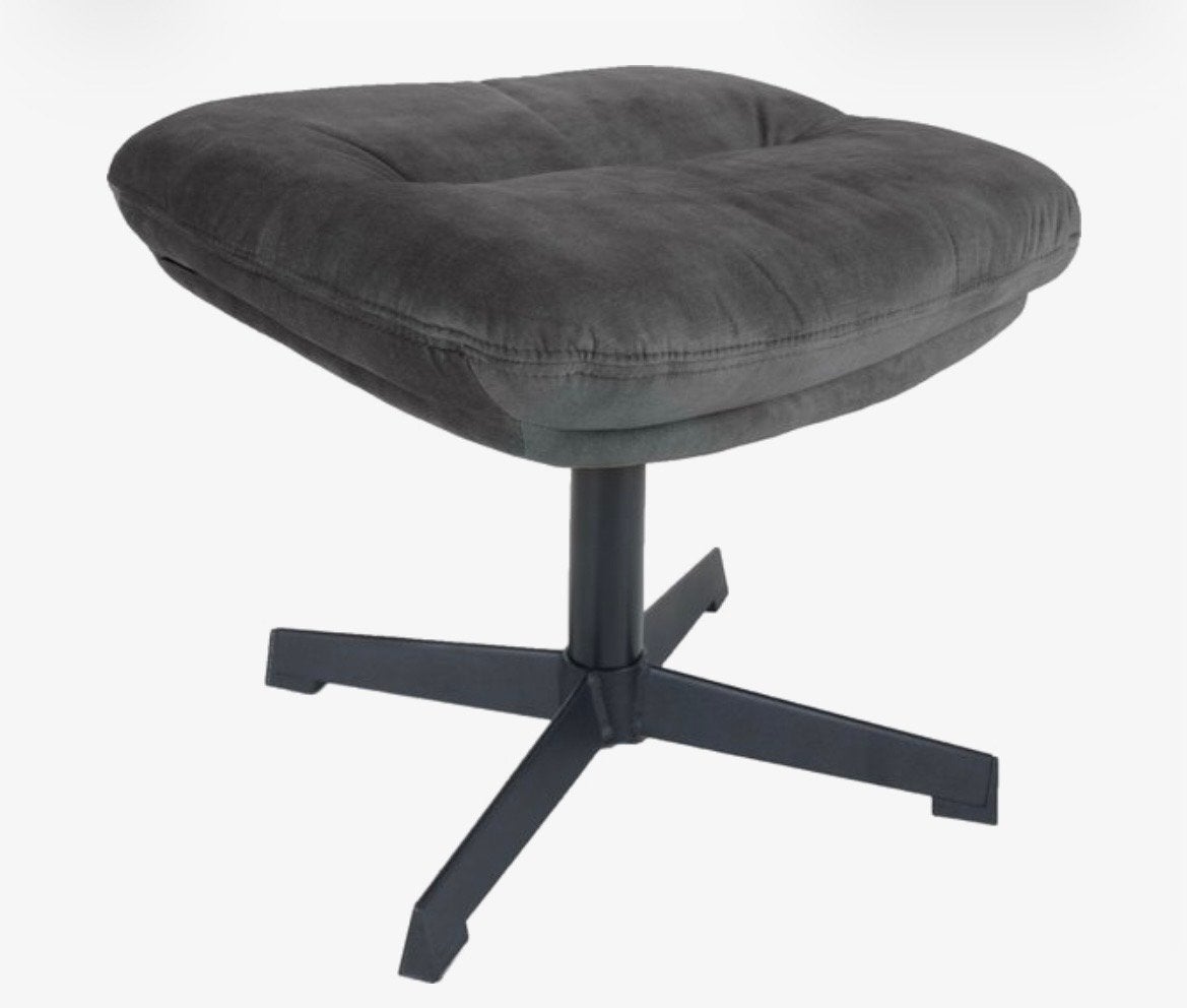 2 Hocker Dorus voetenbank donkergrijs home67 grijs antraciet, Ophalen, Minder dan 50 cm, Zo goed als nieuw, Metaal