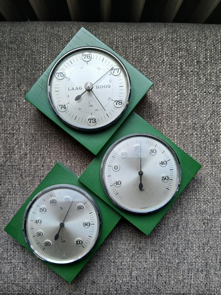 Barometer/weerstation jaren 70, Ophalen, Gebruikt