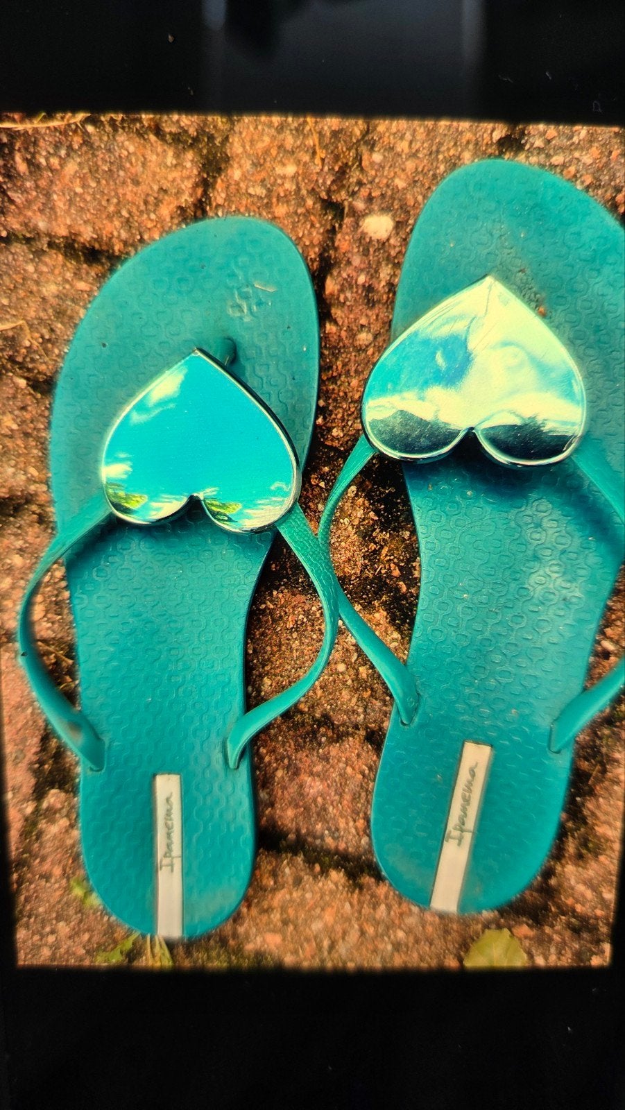 Ipanema slippers met hartjes, maat 40 EUR, Kleding | Dames, Slippers, Overige kleuren, Ophalen of Verzenden, Zo goed als nieuw