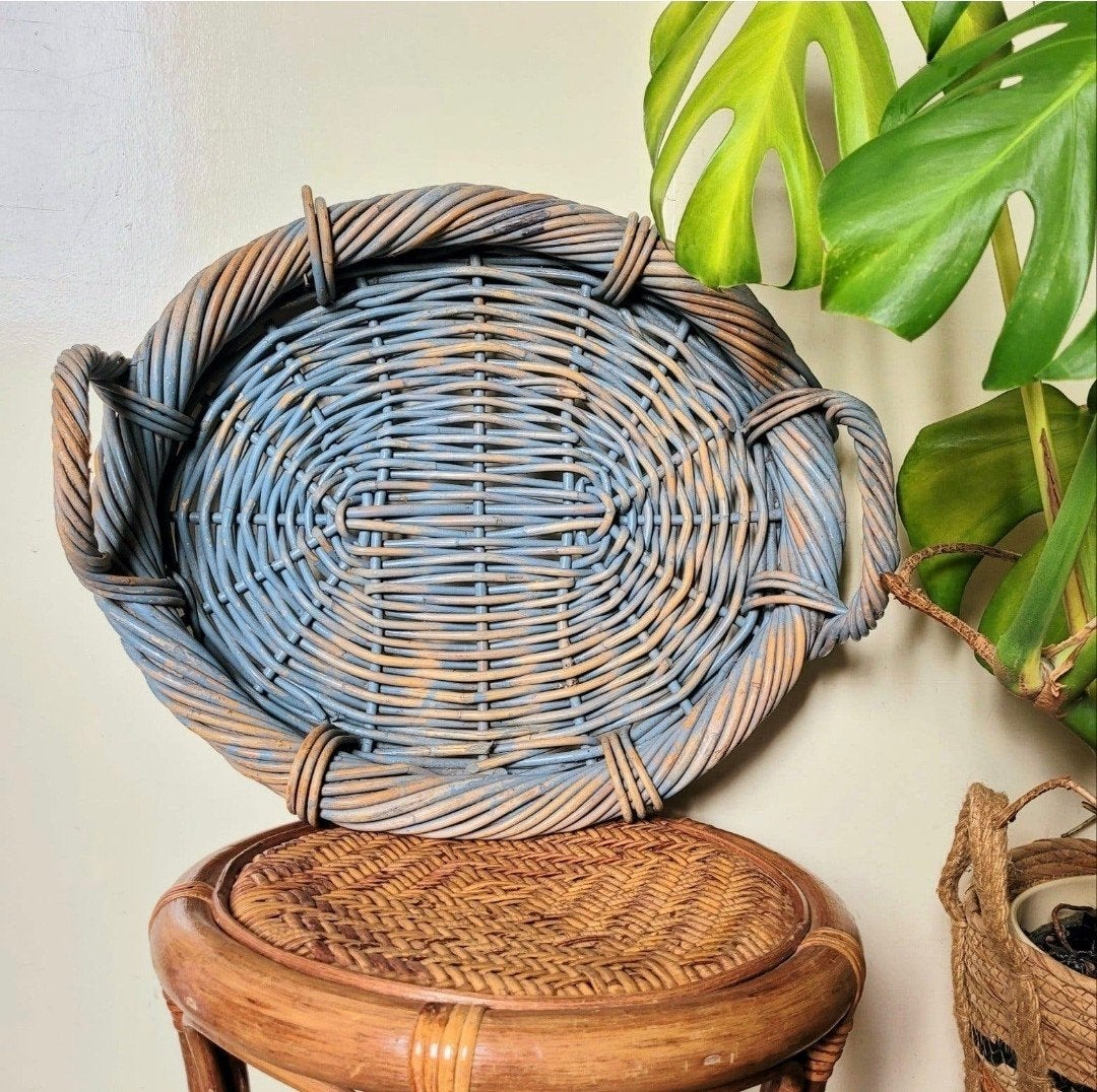 rotan dienblad 5 euro, Ophalen of Verzenden, Rechthoekig, Riet