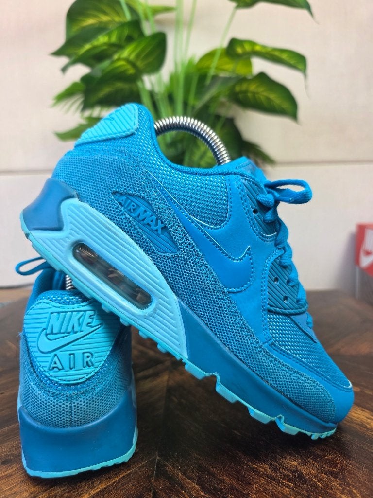 Nike Air Max 90 Light Blue Lacquer maat 38,5, Blauw, Nike, Ophalen of Verzenden, Nike