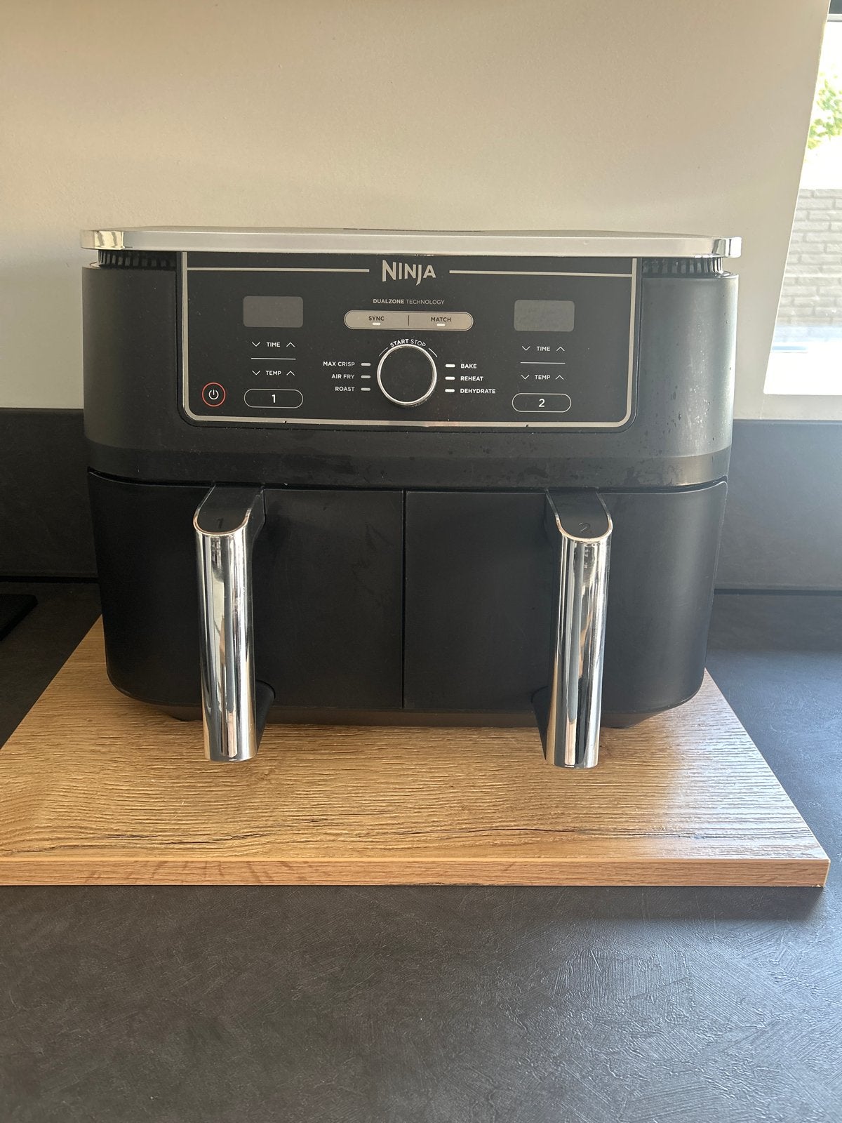 Ninja Dualzone Airfryer - twee manden- Werkt Prima, Ophalen, Gebruikt, Airfryer XXL, 1500 gram of meer