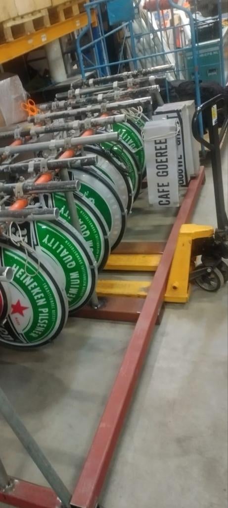 10 Heineken lampen inclusief juk - Collectorsitem, Ophalen of Verzenden