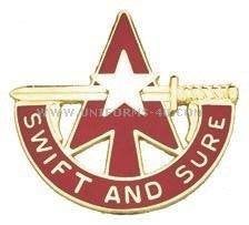 unit crest U.S. Army 32nd Air Defense Artillery Command, Ophalen of Verzenden, Landmacht, Amerika, Embleem of Badge