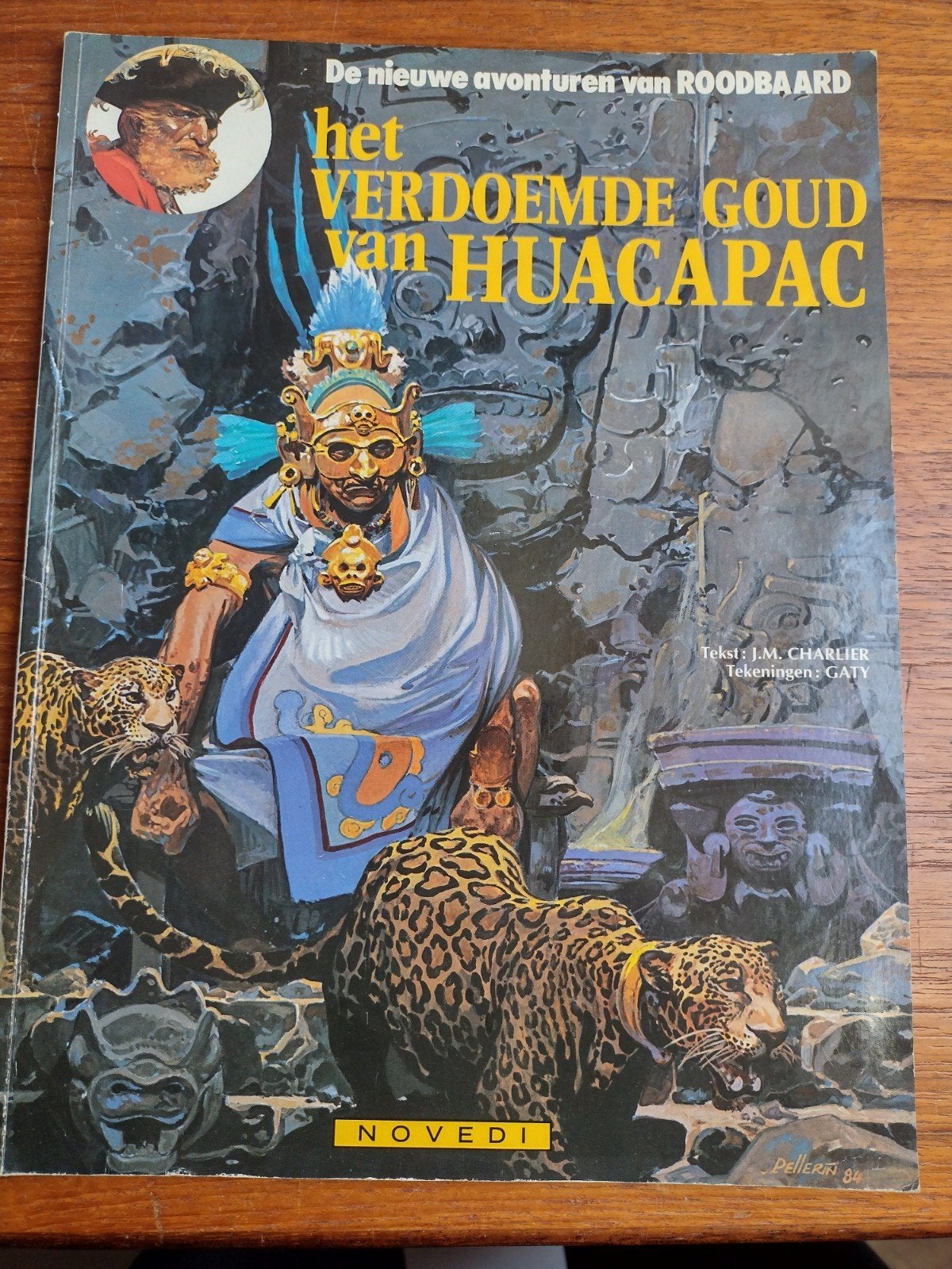 Roodbaard - Het Verdoemde Goud van Huacapac, Eén stripboek, Ophalen of Verzenden, Gelezen, J.M. Charlier, Gaty