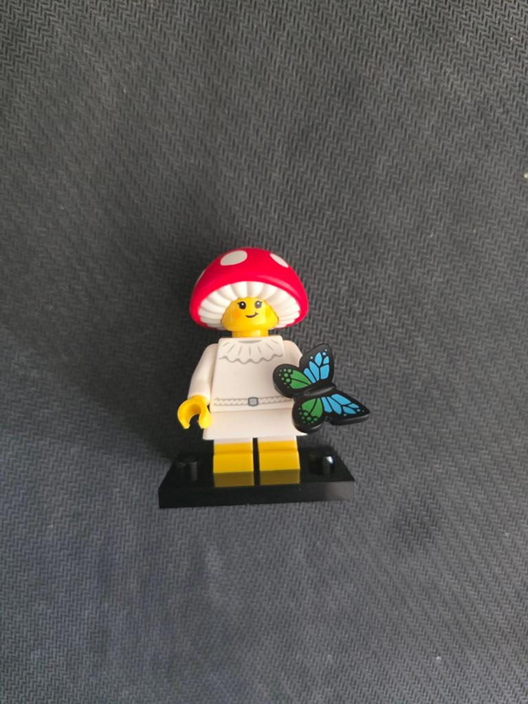 Lego Minifiguur Paddenstoel Kostuum - Zo goed als nieuw, Kinderen en Baby's, Speelgoed | Duplo en Lego, Ophalen, Lego, Zo goed als nieuw