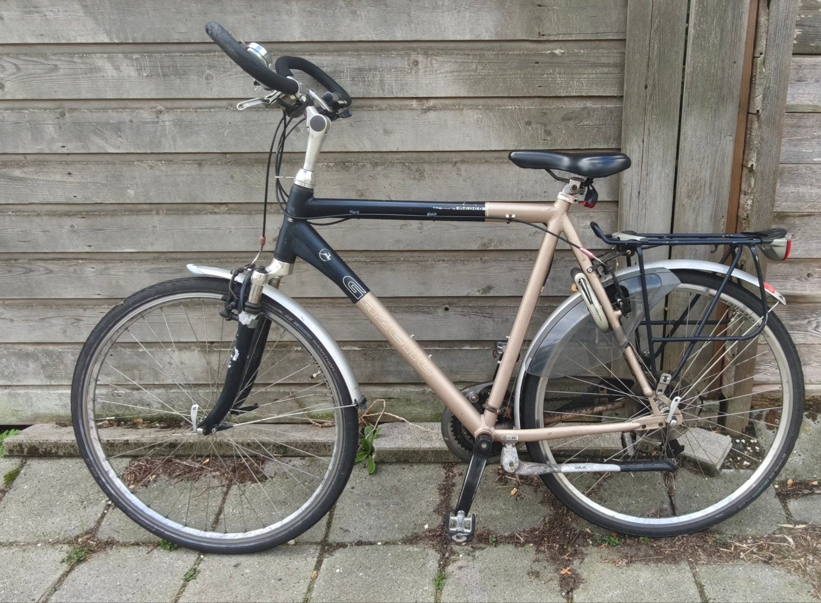 herenfiets, Fietsen en Brommers, Ophalen, Gebruikt, Versnellingen, 57 tot 61 cm