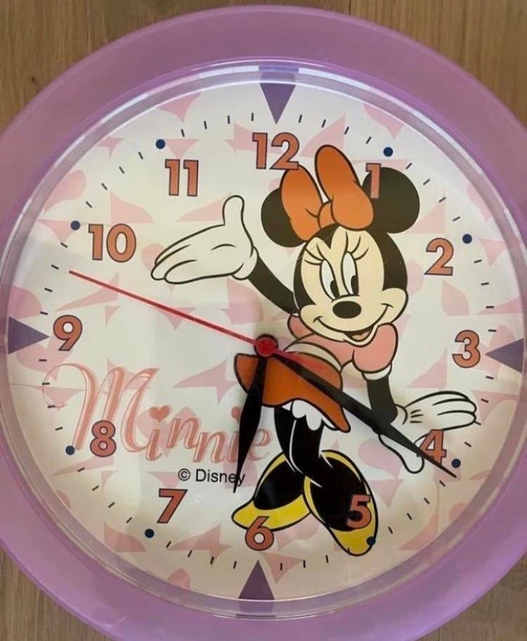 Minnie Mouse wandklok, Ophalen, Gebruikt, Analoog, Wandklok
