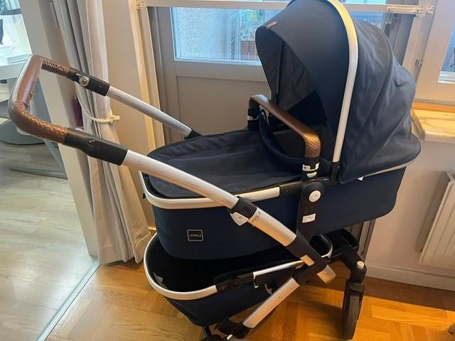 Mooie blauwe (klassiek blauw) kinderwagen van Joolz. Geo 2., Gebruikt, Verstelbare duwstang, Ophalen, Kinderwagen