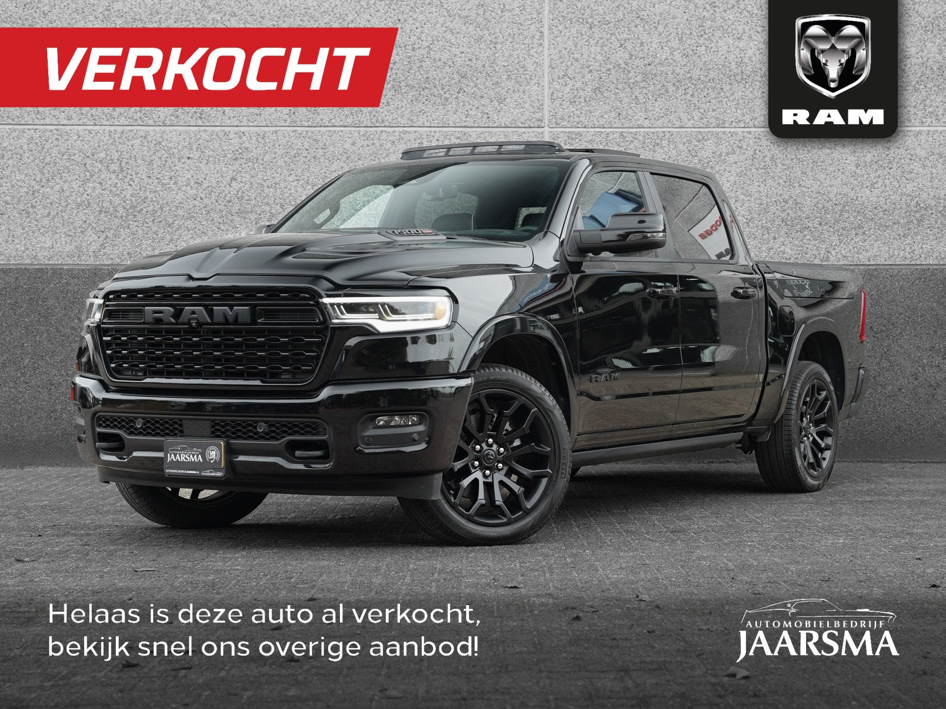 Dodge Ram 1500 3.0L SST H.O. 549PK Limited Night CrewCab 4x4, Auto's, Dodge, Zwart, 2993 cc, Zwart, Bedrijf