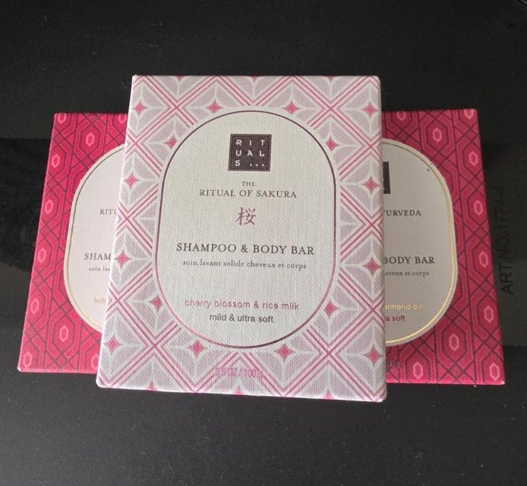 3x The Ritual of Sakura/Ayurveda Shampoo & Body Bar, Sieraden, Tassen en Uiterlijk, Uiterlijk | Lichaamsverzorging, Ophalen of Verzenden