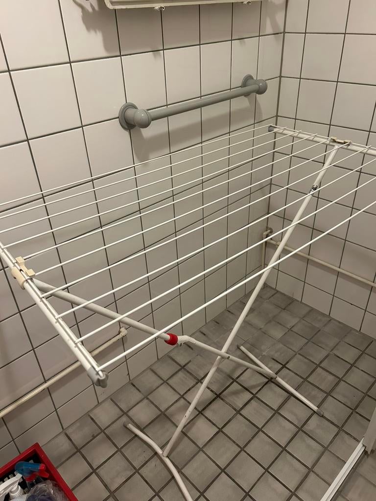 Staande inklapbare bare droogrek, Ophalen, Zo goed als nieuw, Wasrek