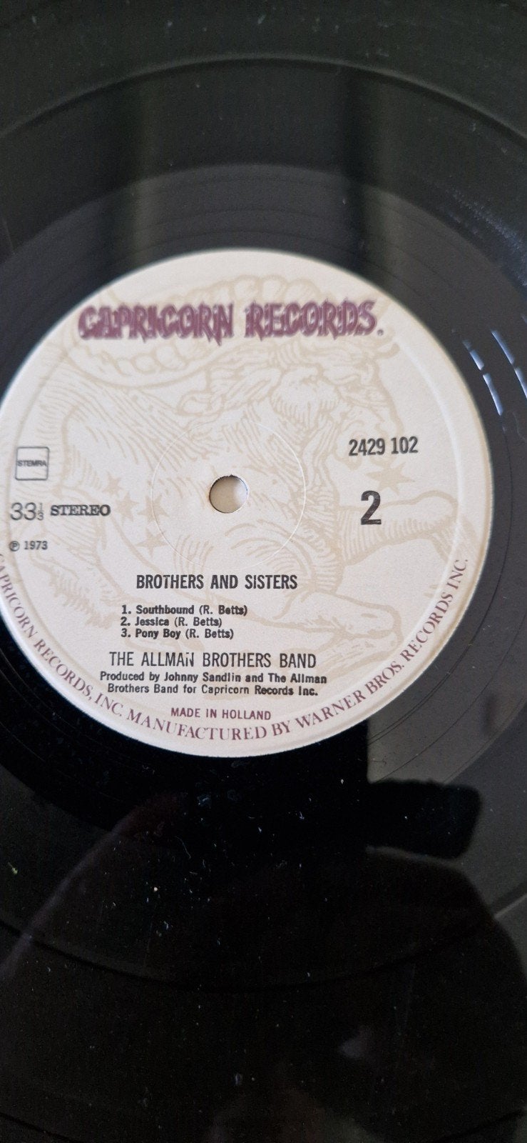 The Allman Brothers Band - Brothers and Sisters LP (1973), Cd's en Dvd's, Vinyl | Rock, Gebruikt, Classic Rock, LP, 12 inch, Ophalen of Verzenden