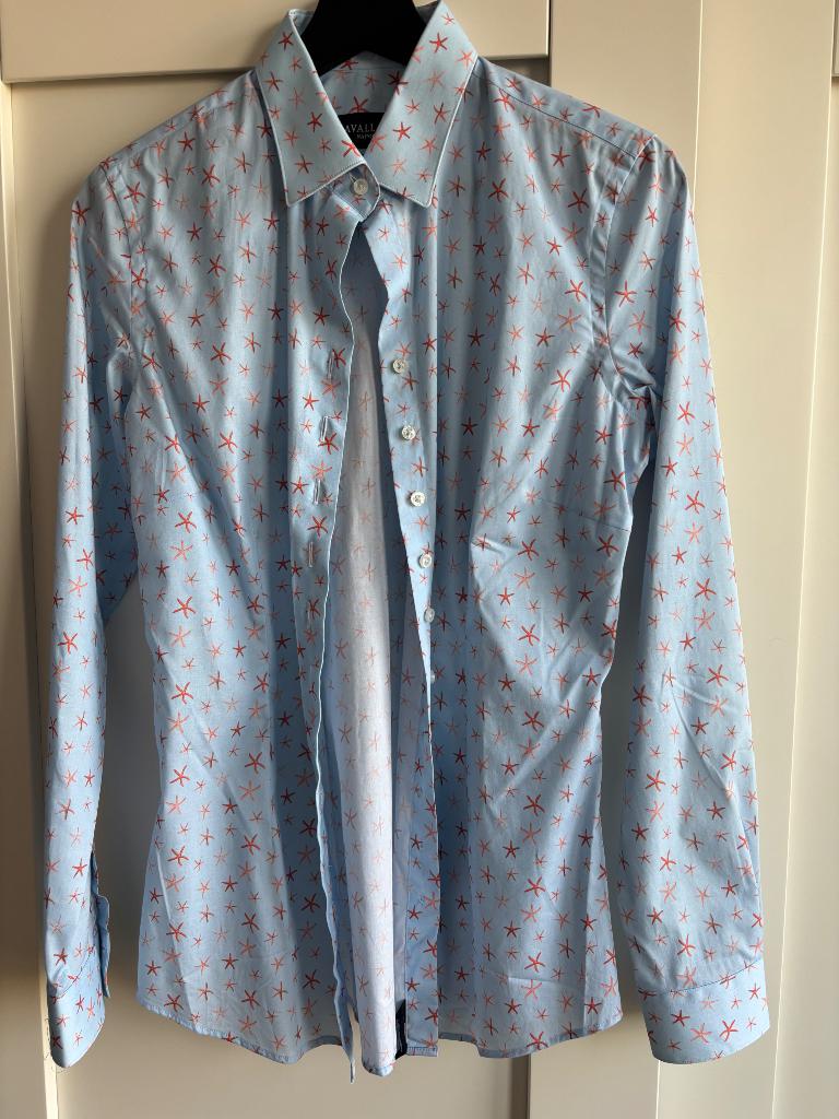 Cavallaro Napoli dames blouses maat 38 lichtblauw, Ophalen, Gedragen, Maat 38/40 (M), Blauw