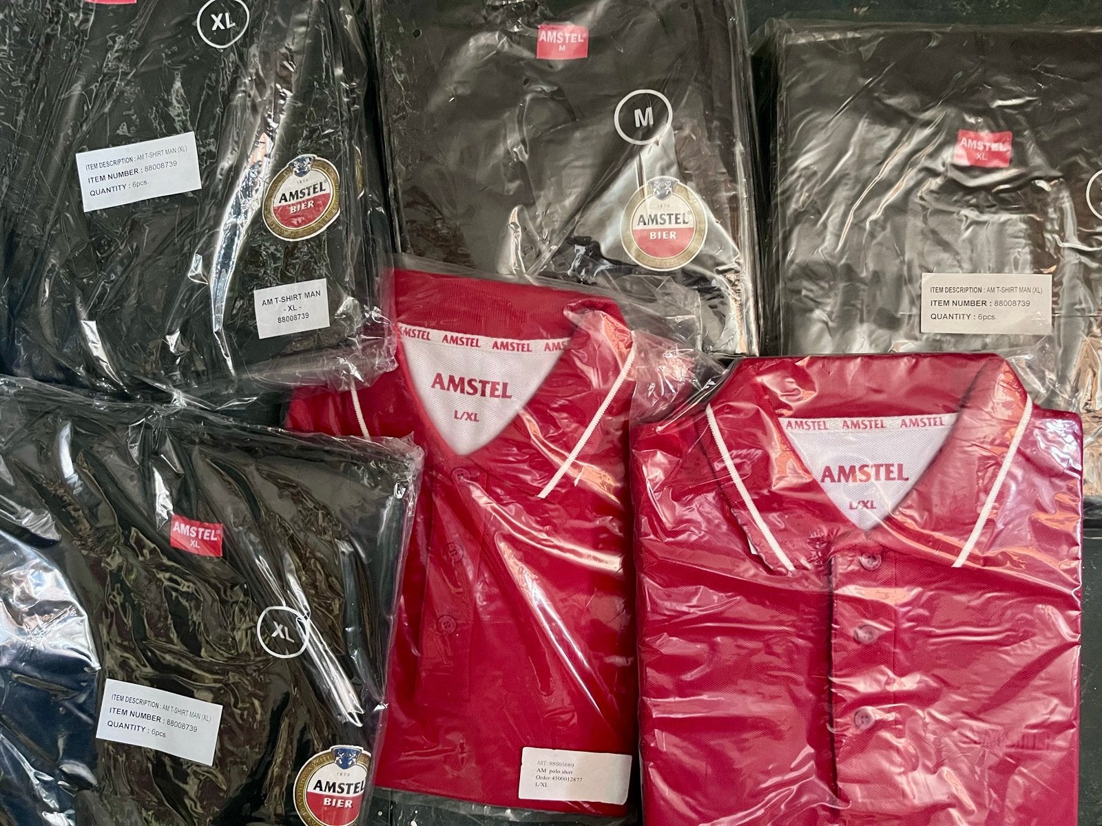 Partij Amstel T-shirts (diverse maten en kleuren), Ophalen of Verzenden, Nieuw, Overige maten, Meerkleurig