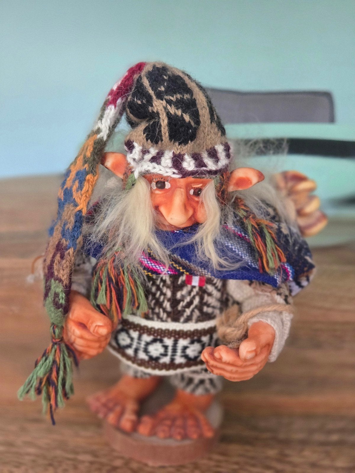 Handgemaakte Peruaanse Duende - Elf/Trollenpop, Ophalen of Verzenden