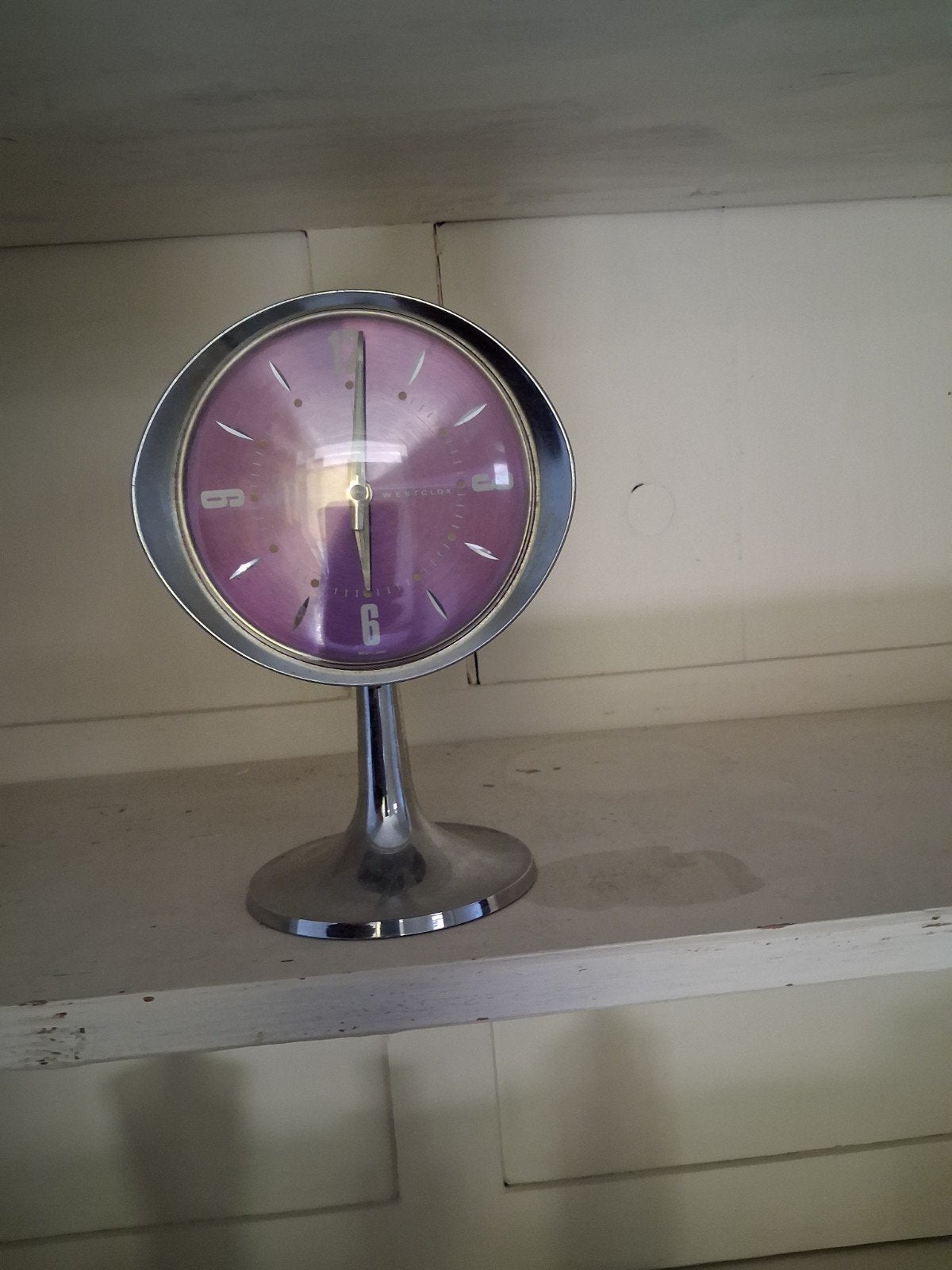 Vintage Big Ben Westclox Tafelklok - Paars, Antiek en Kunst, Ophalen of Verzenden