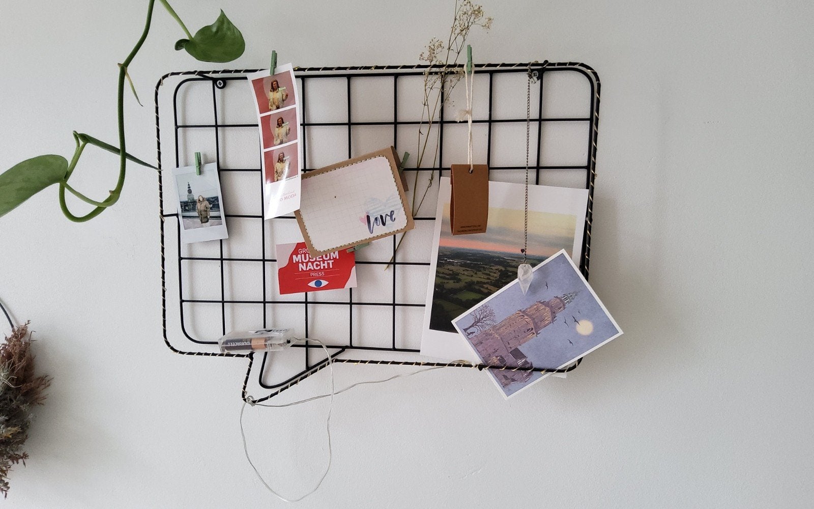 Zwart metalen memobord met LED-verlichting, Ophalen of Verzenden, Overige typen