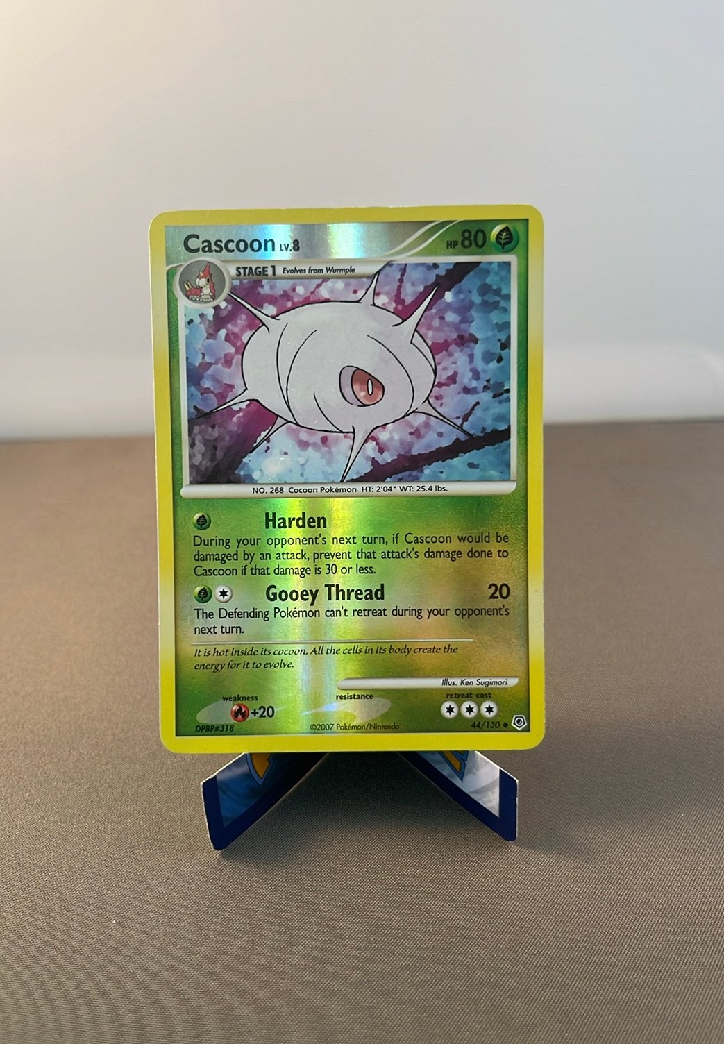 Cascoon Lv.8 (DP 44) Diamond & Pearl (reverse holo), Ophalen of Verzenden, Gebruikt, Losse kaart