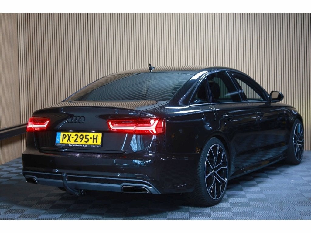 Audi A6 Limousine 1.8 TFSI ULTRA BUSINESS EDITION AVM CARPLA, Gebruikt, Euro 6, Bruin, Leder en Stof