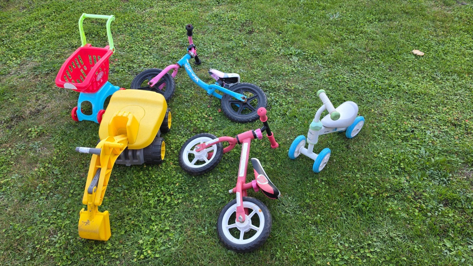 Loopfietsen, loopauto en duwkar - Speelgoed set, Ophalen of Verzenden, Gebruikt, Loopfiets