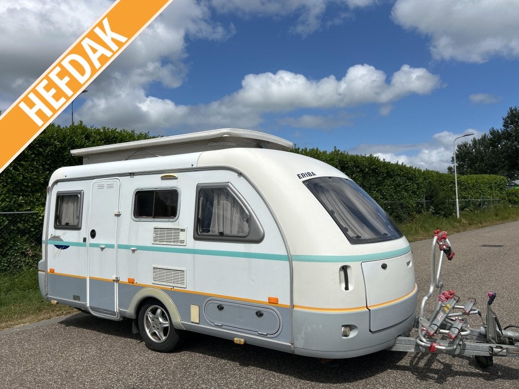 Eriba 480 Future 2003 LUIFEL, TOILET, VAST BED, Caravans en Kamperen, Standaardzit, Schokbreker, Bedrijf, 750 - 1000 kg