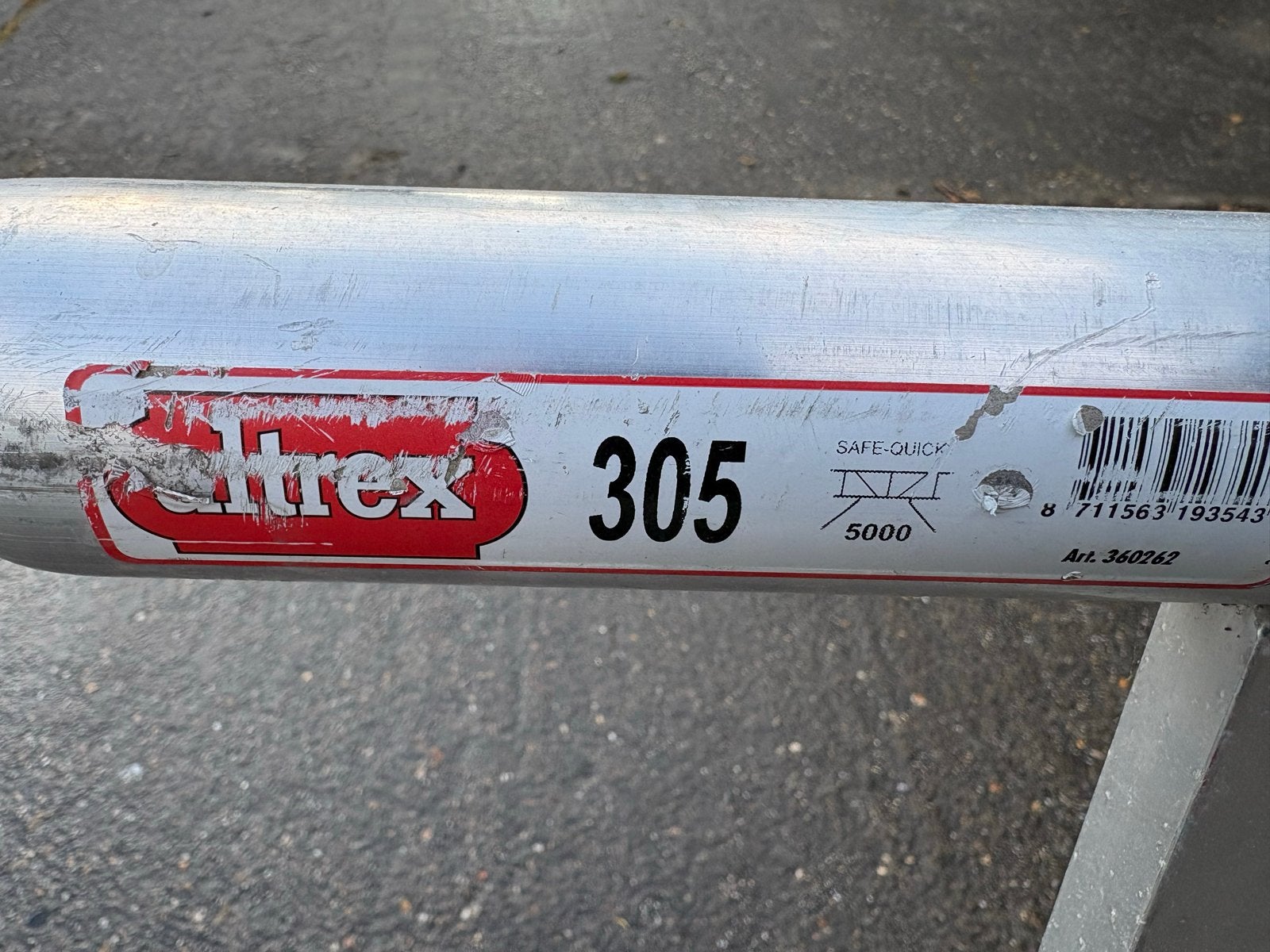 1 Altrex Safe Quick Steigeronderdelen 305 cm, Ophalen, Gebruikt, Ladder, 2 tot 4 meter