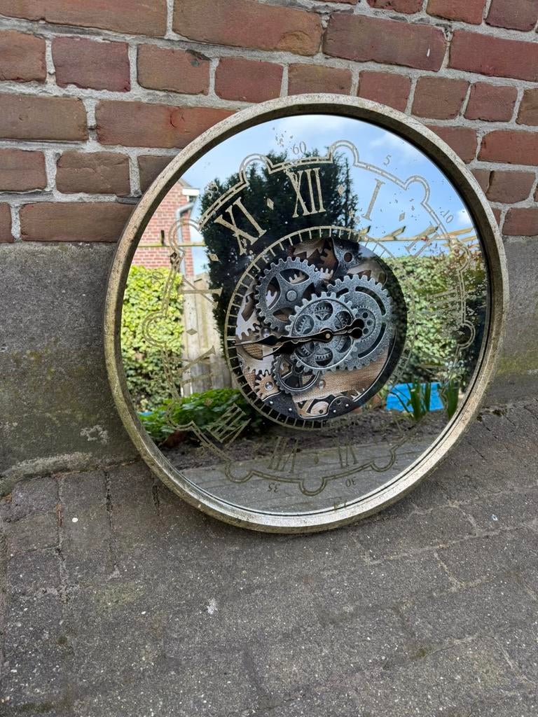 Klok, Huis en Inrichting, Woonaccessoires | Klokken, Ophalen, Zo goed als nieuw, Wandklok
