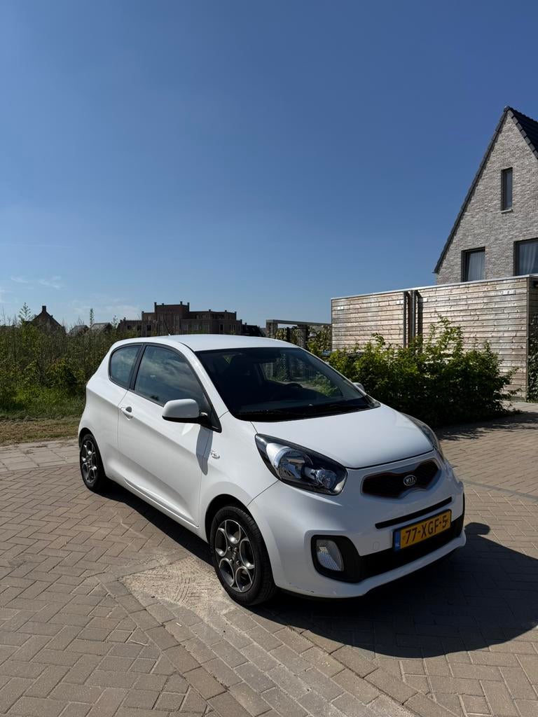 Kia Picanto 1.0 Cvvt 3-DRS 2012 Wit, Auto's, Kia, Voorwielaandrijving, 400 kg, Wit, Origineel Nederlands