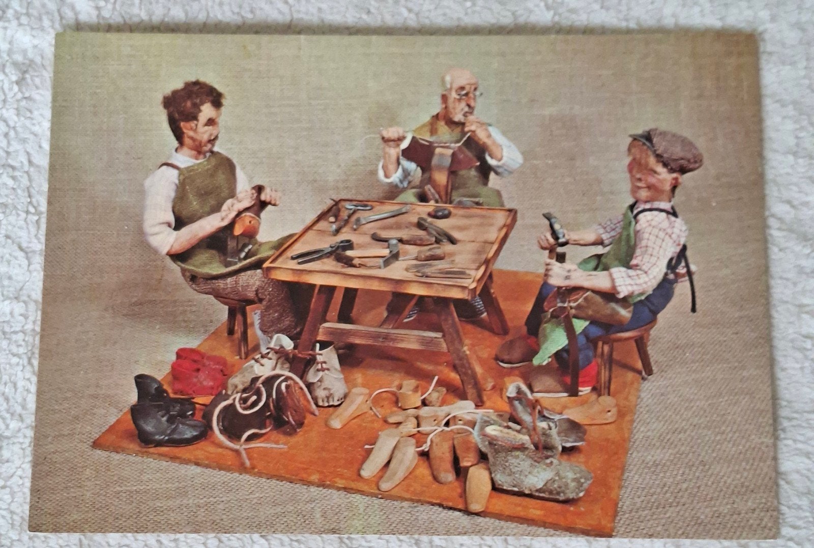 blanco kaart poppen  schoenmaker Elli Riehl., Ophalen of Verzenden, 1980 tot heden, Overige thema's