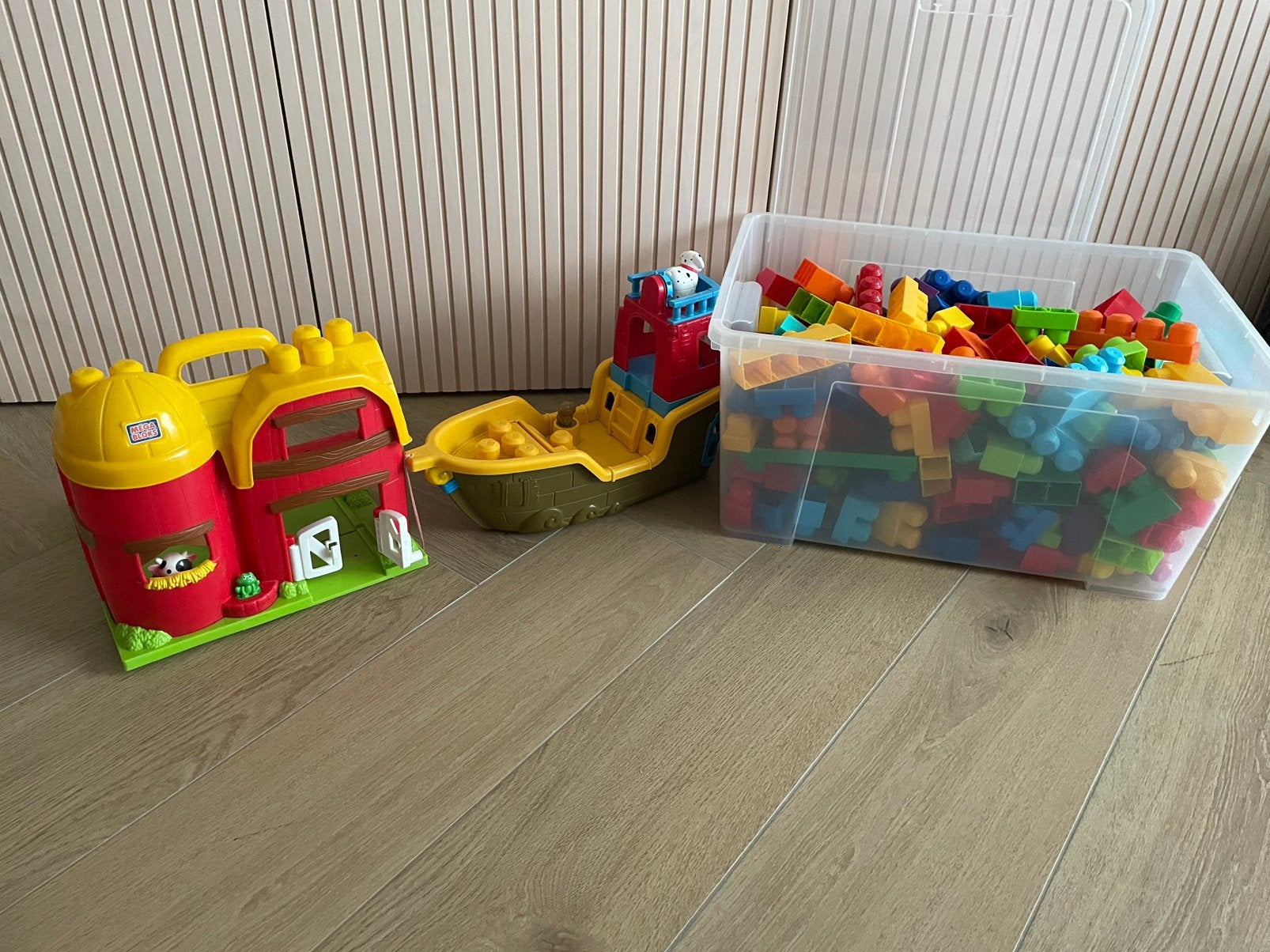 Megabloks - hele bak vol én boot én boerderij, Ophalen, Zo goed als nieuw, Megabloks