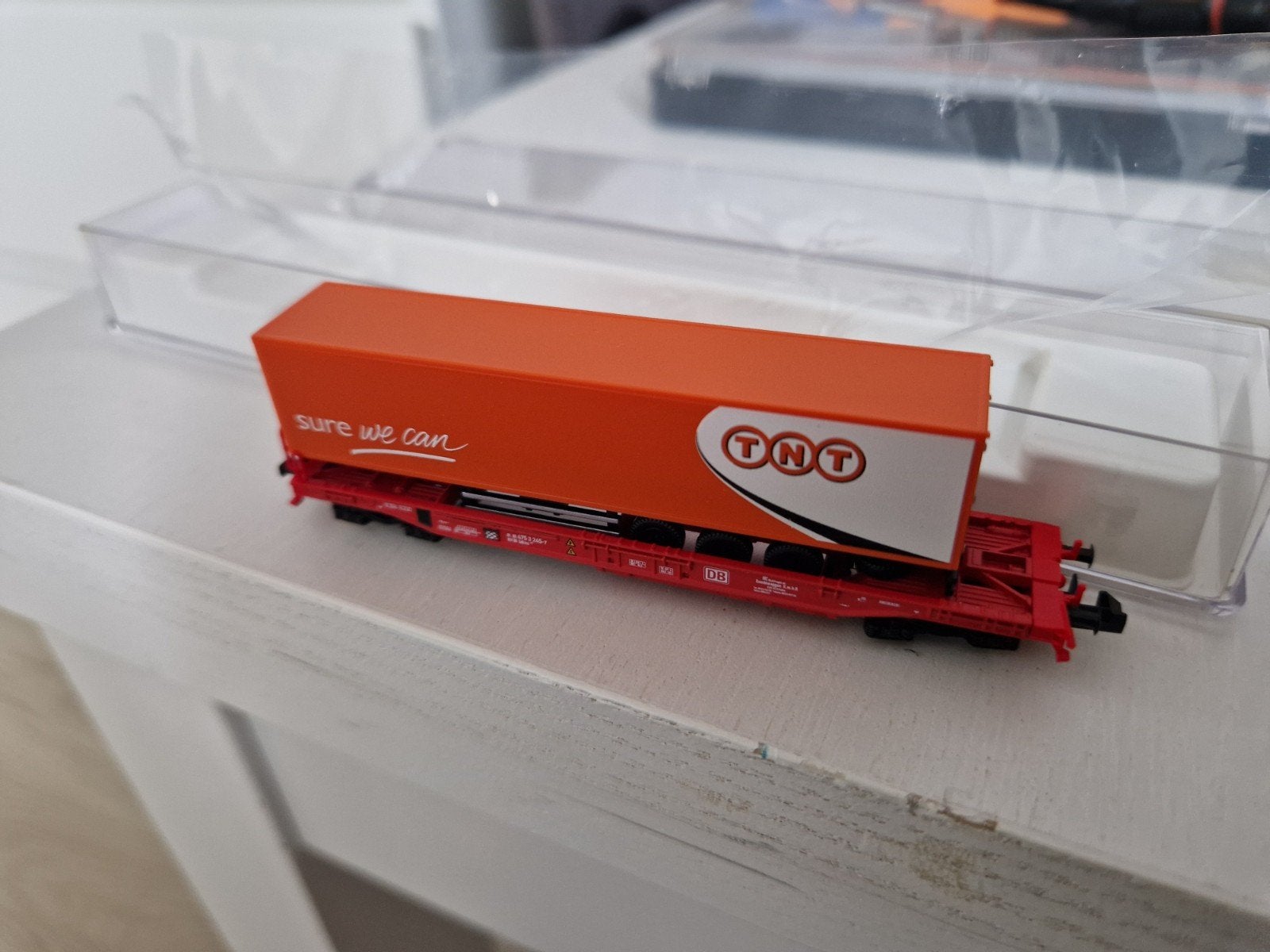 Fleischmann piccolo TNT DB Cargo ovp, Gelijkstroom, Fleischmann, Ophalen of Verzenden, Analoog
