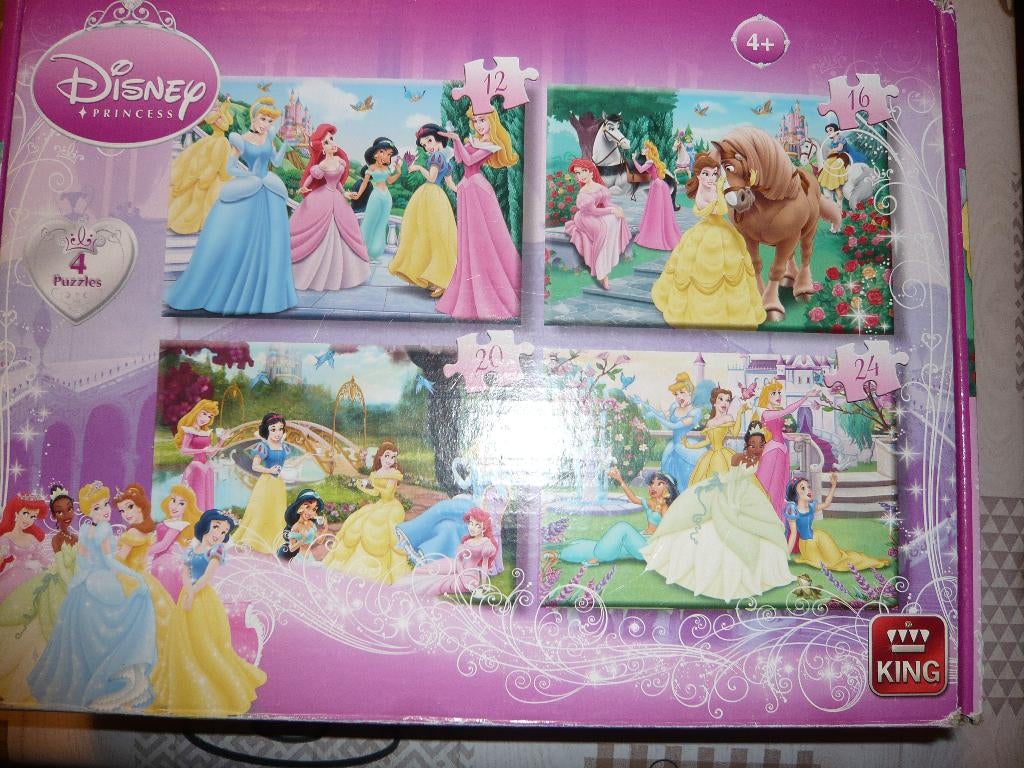 Prinsessen puzzels; Disney, Ophalen of Verzenden, 10 tot 50 stukjes, Zo goed als nieuw, 4 tot 6 jaar