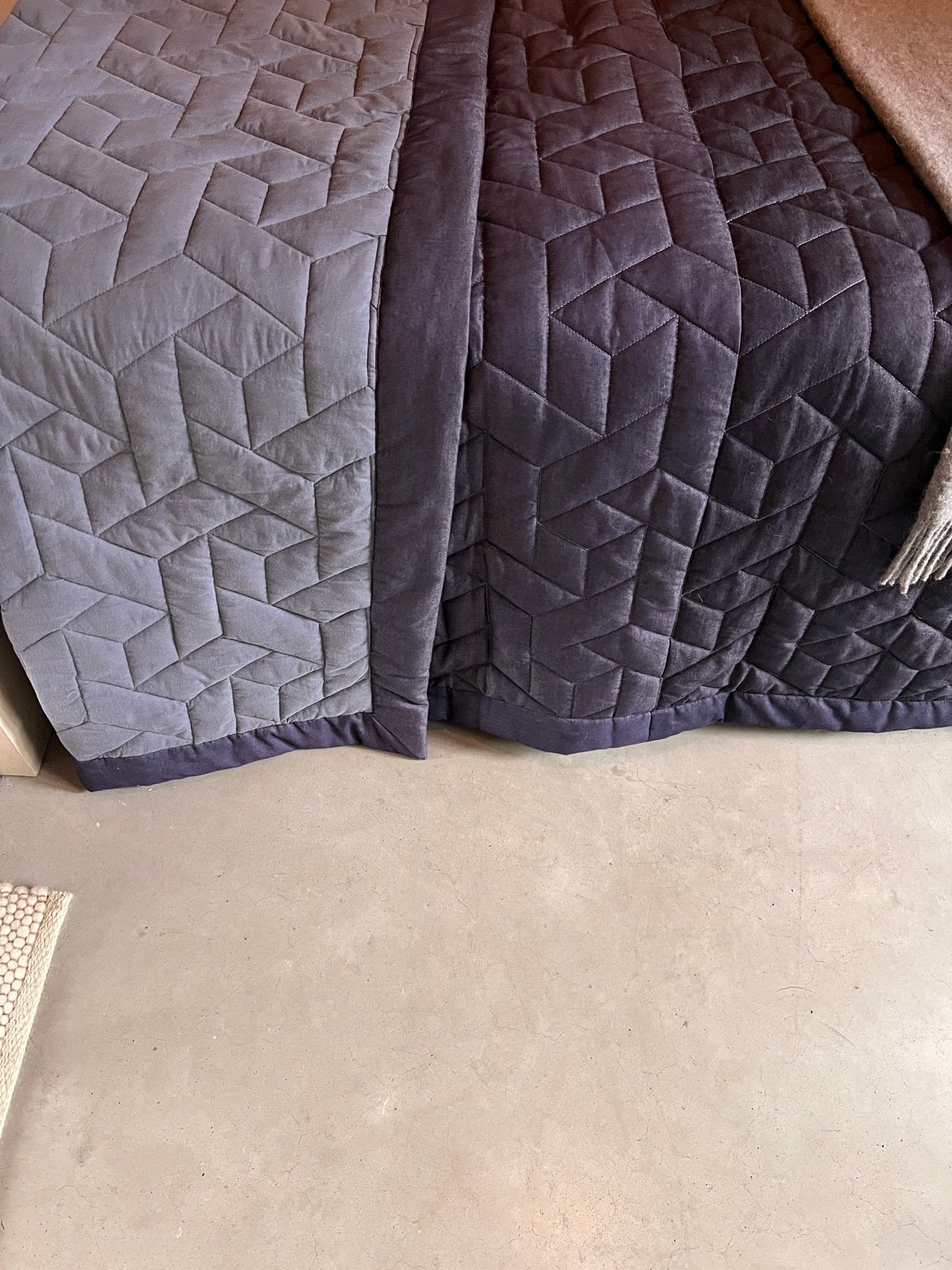 Auping sprei/deken - Blauw/Grijs - Tweepersoons, Ophalen, Gebruikt, Blauw, Tweepersoons