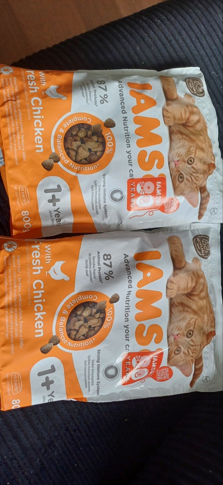 Iams chicken adult 800 gram 2 zakken, Ophalen of Verzenden, Nieuw