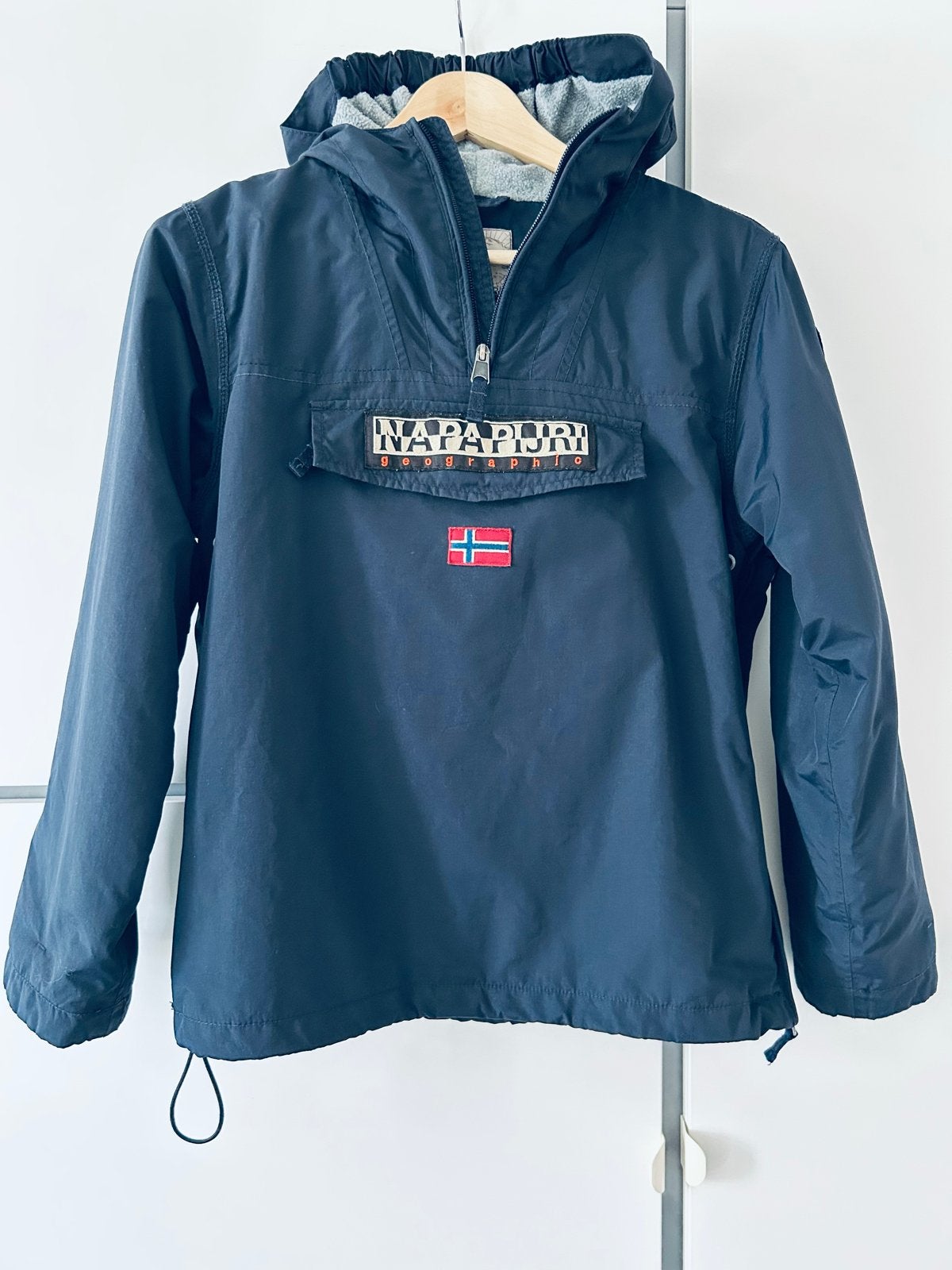 Napapijri Skidoo Jas Maat 152 / 12 jaar Donkerblauw, Ophalen of Verzenden, Gebruikt, Jongen of Meisje, Jas