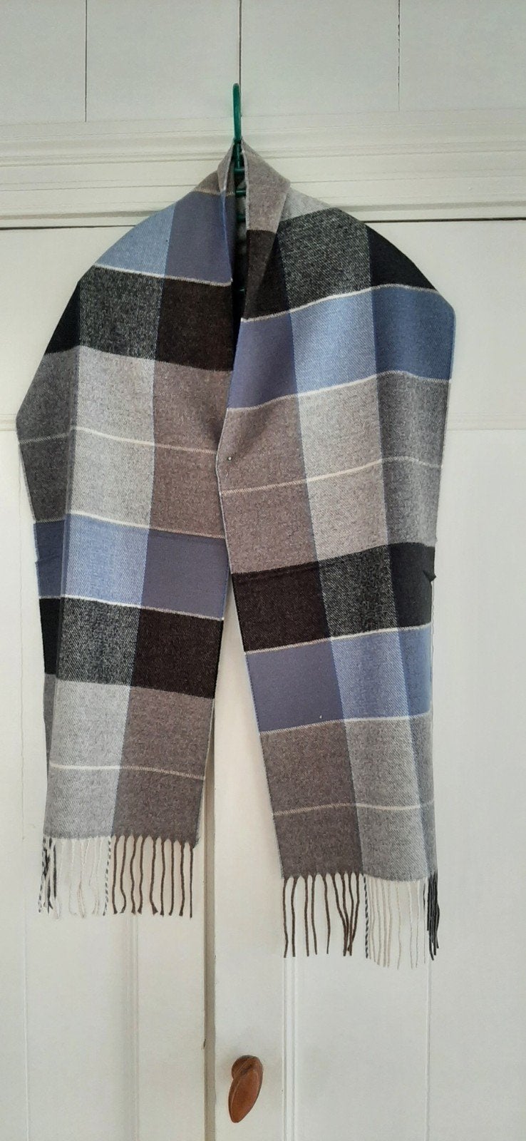 Nieuwe heren sjaal geblokt viscose / wol, Ophalen of Verzenden, Nieuw, Maat 48/50 (M), Sjaal