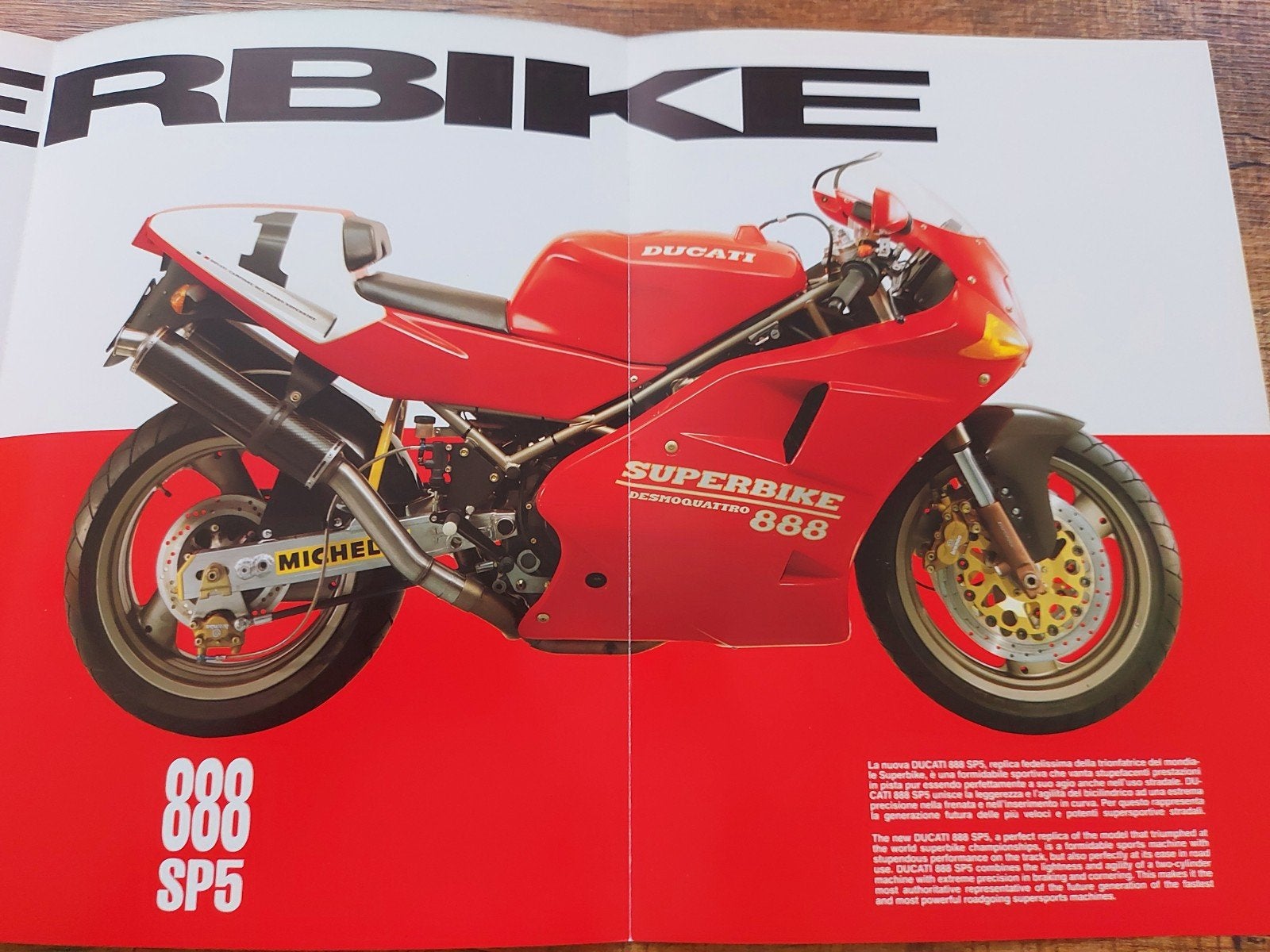 Ducati 888 Racing - SP5 - Strada motor folder, Motoren, Ophalen of Verzenden, Ducati