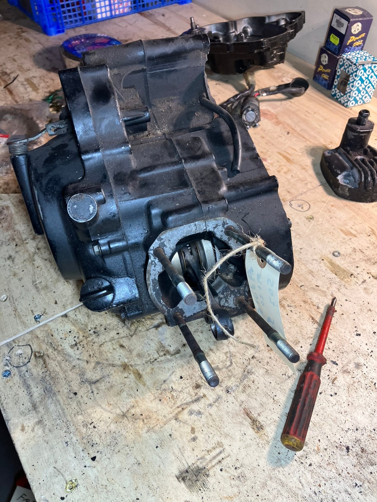 Blok honda mt5 met 3 punts aansluiting 5 bak, Ophalen of Verzenden, Gebruikt, Blok