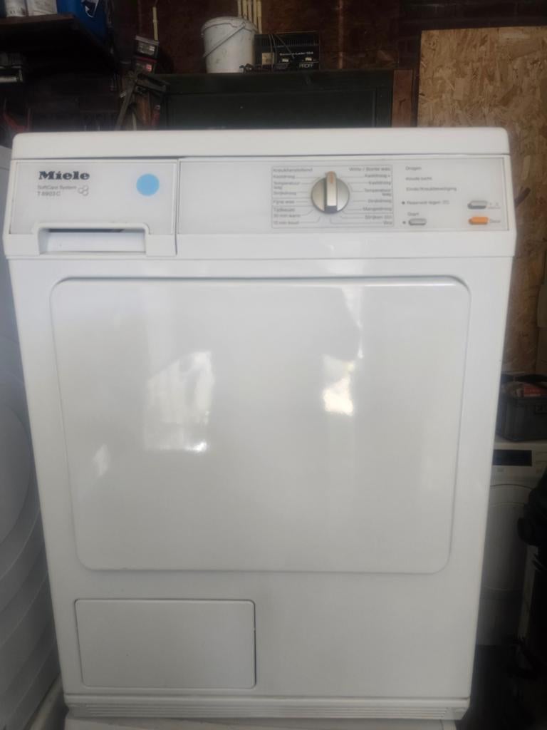 Miele T8903C SoftCare System Condensdroger, 6 tot 8 kg, Gebruikt, Anti-kreukfase, Ophalen of Verzenden