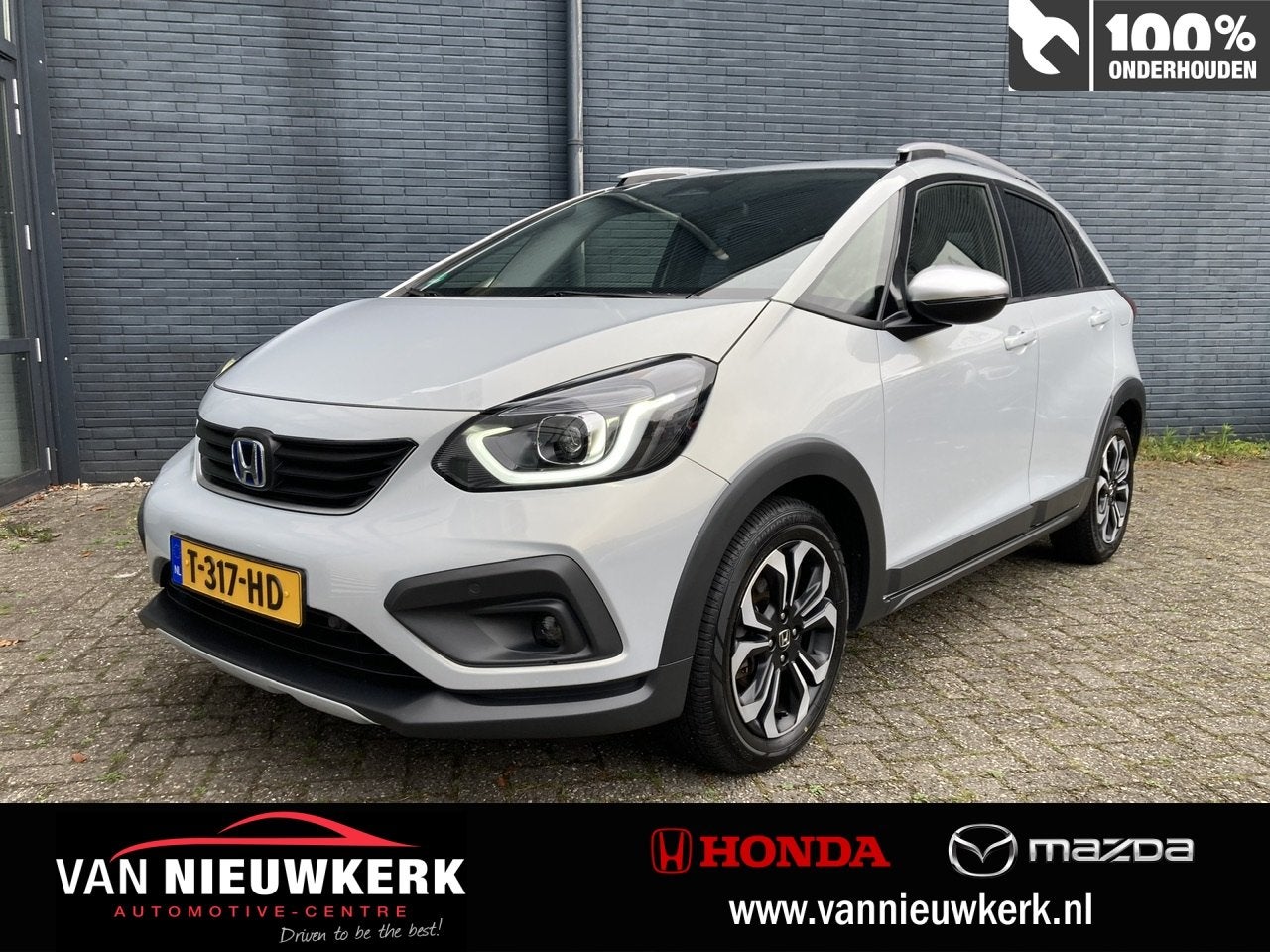 Honda Jazz 1.5 i-MMD 109pk Hybrid Automaat Crosstar | Naviga, Stof, 4 cilinders, Wit, Bedrijf
